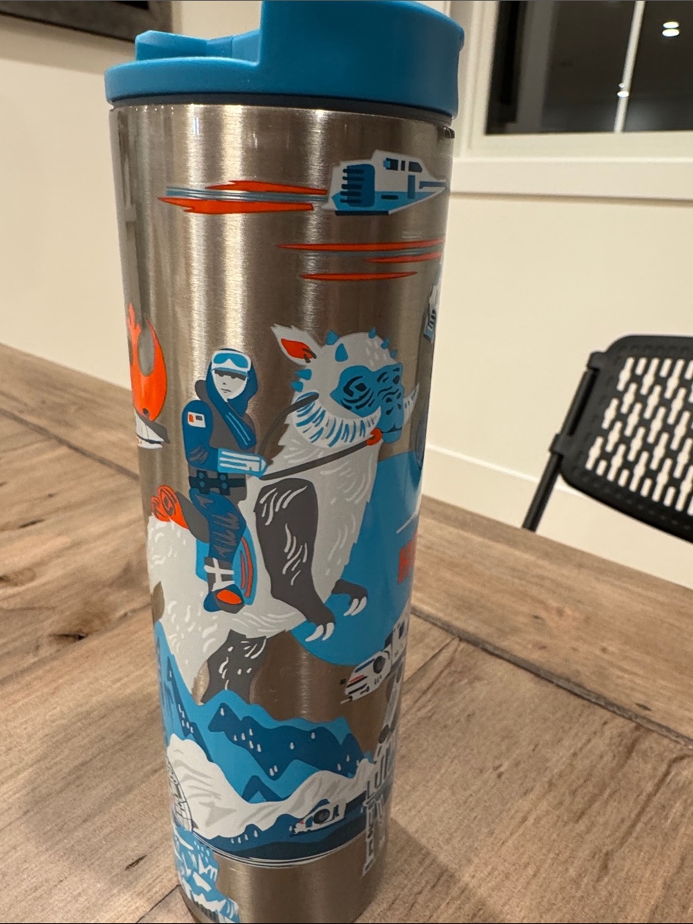 Starbucks Disney Star WarsStainless Steel Blue and Orange Graphic Travel Tumbler